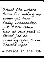 Our customers say...