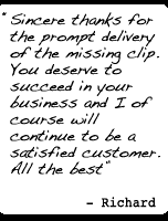 Our customers say...
