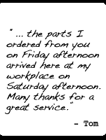 Our customers say...