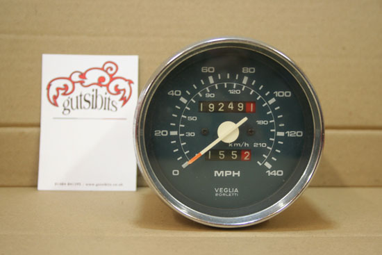 Vintage Moto Morini Veglia Borletti Speedometer Speedo 0-120 MPH Gauge  Clock